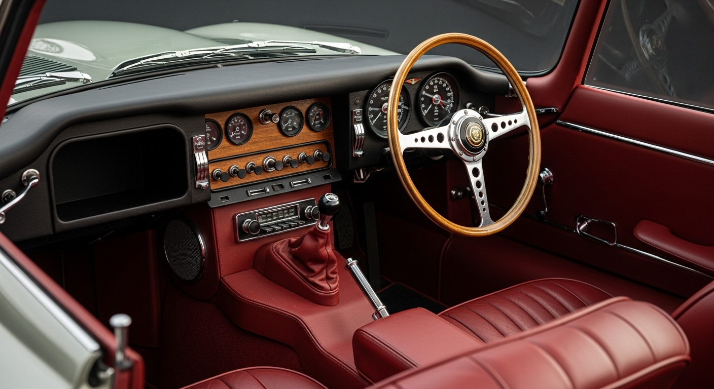 1961 Jaguar E Type Interior Design