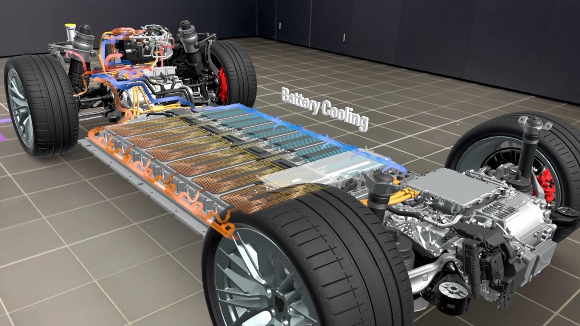 The All New Electric Porsche Cayenne Battery Cooling