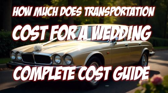 How Much Does Transportation Cost For a Wedding Complete Cost Guide