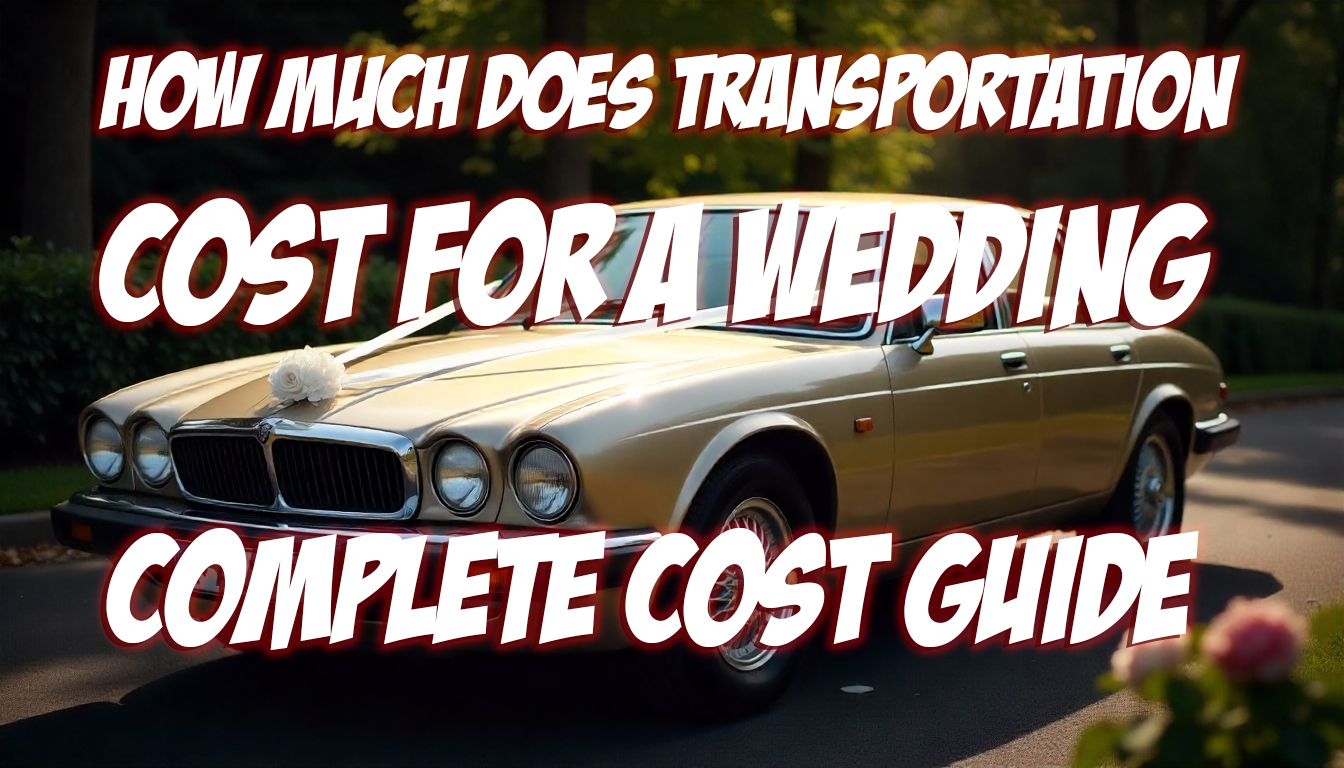 How Much Does Transportation Cost For a Wedding Complete Cost Guide