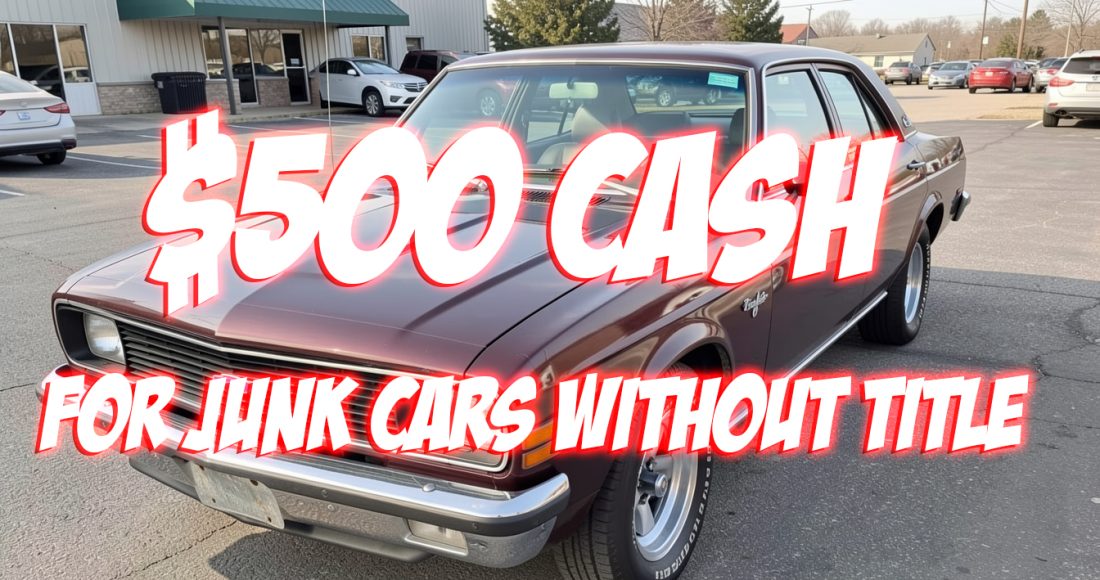 $500 Cash for Junk Cars Without Title