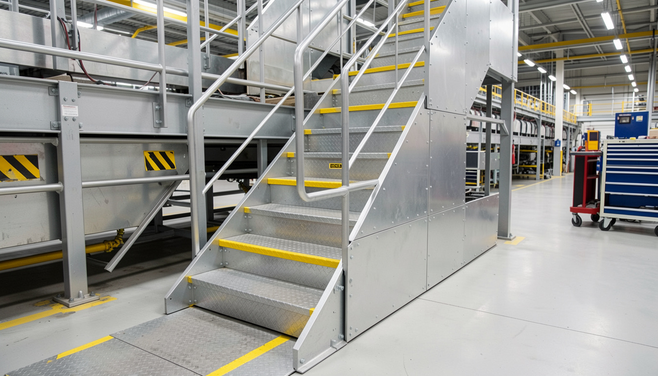 Stair Treads and Ramps Ensuring Safety with Raised Patterns