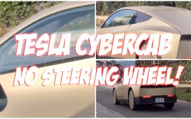 Tesla Cybercab Spotted Public Roads No Steering Wheel
