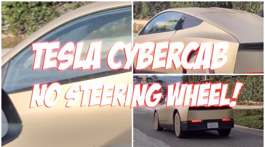 Tesla Cybercab Spotted Public Roads No Steering Wheel