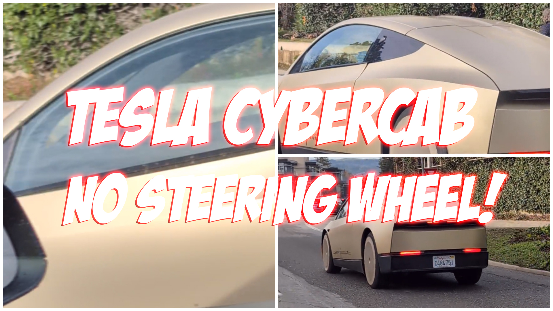 Tesla Cybercab Spotted Public Roads No Steering Wheel