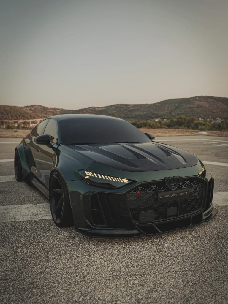 2027 Audi RS5 Sedan Gets a Tuned Body Kit with a Theme of a Snake Rendering (2)