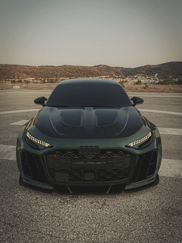 2027 Audi RS5 Sedan Gets a Tuned Body Kit with a Theme of a Snake Rendering (5)