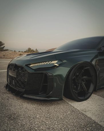 2027 Audi RS5 Sedan Gets a Tuned Body Kit with a Theme of a Snake Rendering (7)