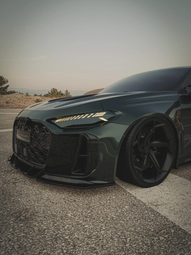 2027 Audi RS5 Sedan Gets a Tuned Body Kit with a Theme of a Snake Rendering (7)
