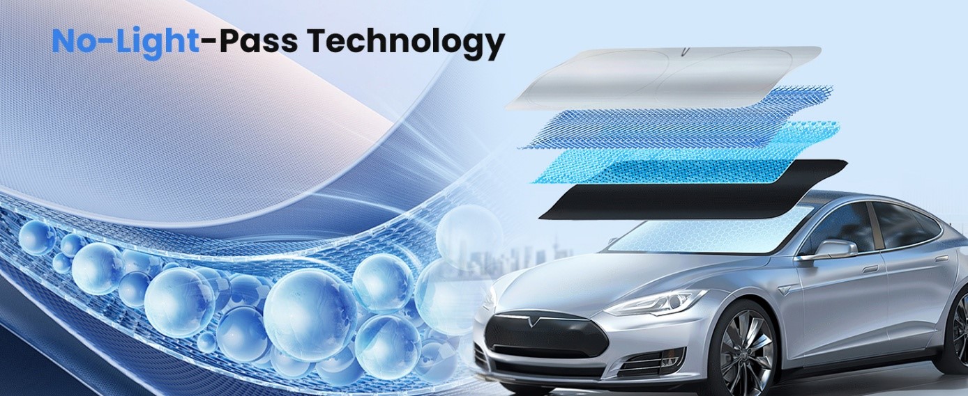 windshield sunshade no lighit pass technology