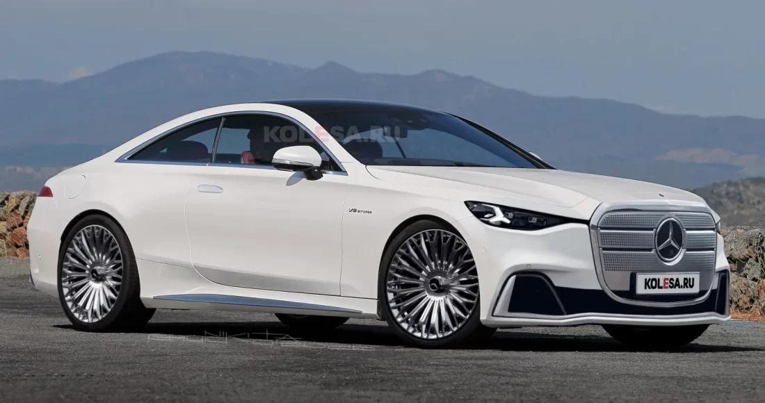 Mercedes S Class Coupe Rendering (1)