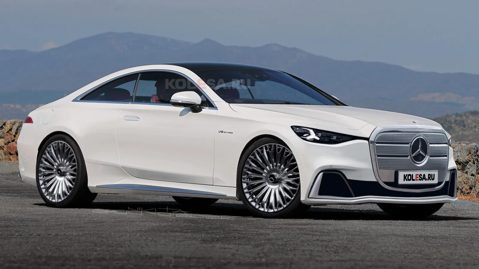 Mercedes S Class Coupe Rendering (1)