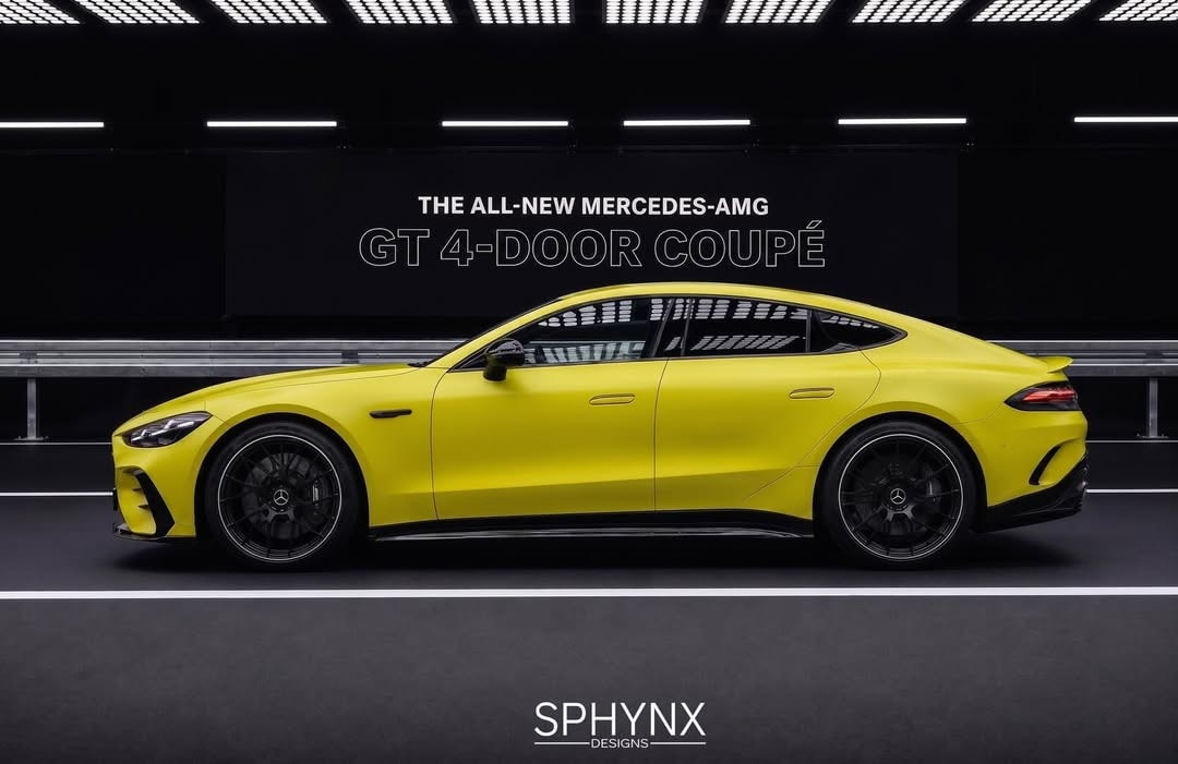 2027 Mercedes AMG GT 4 Door Coupe Rendering (1)