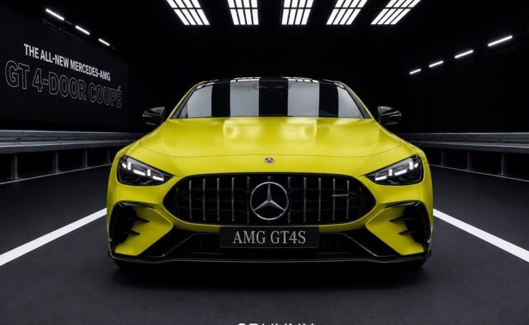 2027 Mercedes AMG GT 4 Door Coupe Rendering (3)