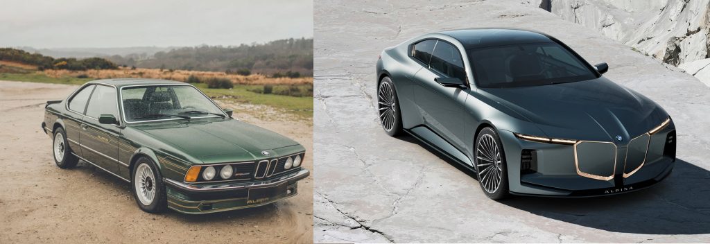 Alpina B7 Coupe 1970 and Vision BMW Alpina Concept 2027