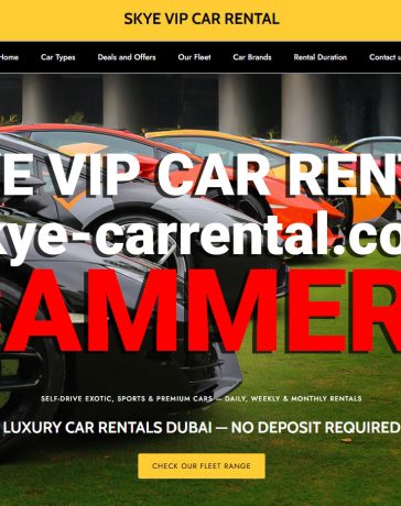 skye vip car rental dubai review