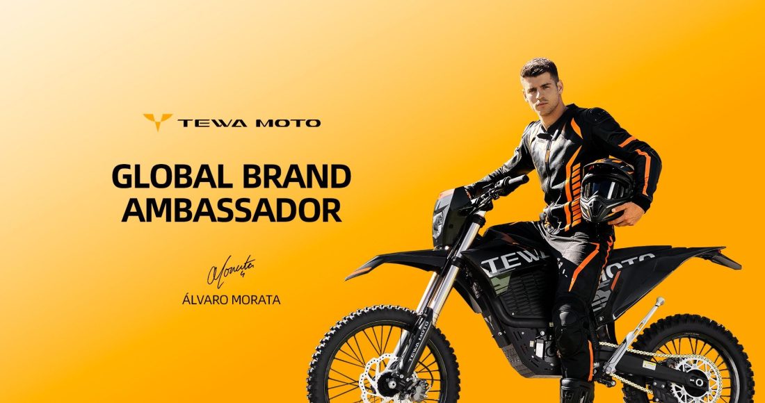 TEWA MOTO Signs Álvaro Morata as First Global Brand Ambassador, Accelerating the Electrification of Power Sports (1)