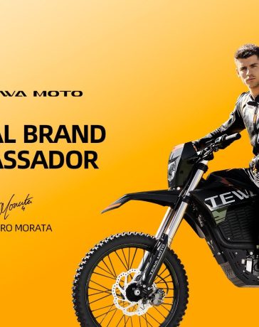 TEWA MOTO Signs Álvaro Morata as First Global Brand Ambassador, Accelerating the Electrification of Power Sports (1)