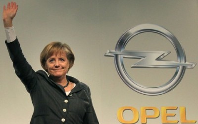 Chancellor Angela Merkel - Opel