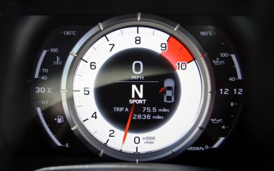 Lexus LFA dashboard information panel