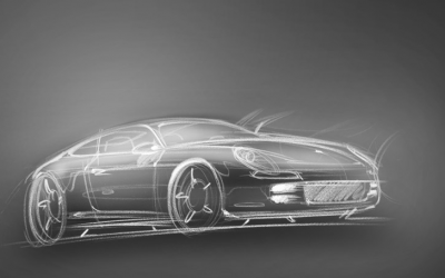 Possible Porsche 928 sketch