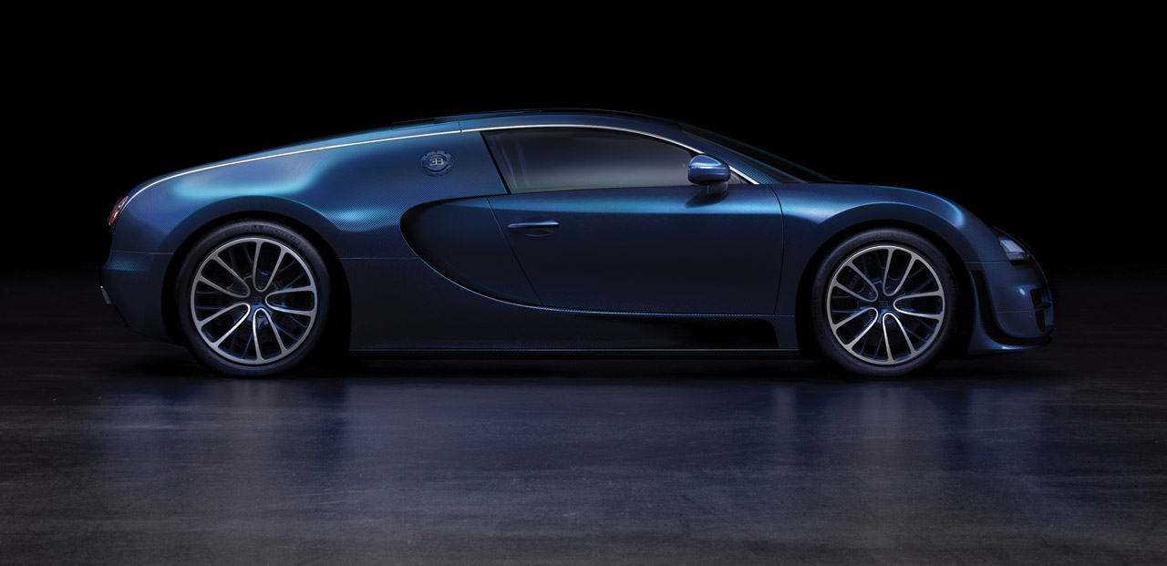 Veyron Super Sport Blue Carbon Lateral