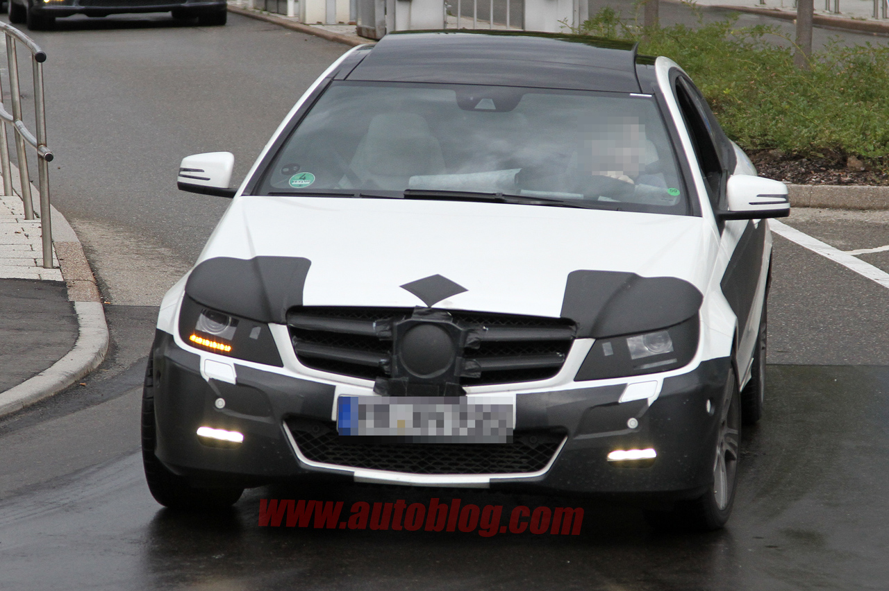  2011 Mercedes C-Class Coupe spied