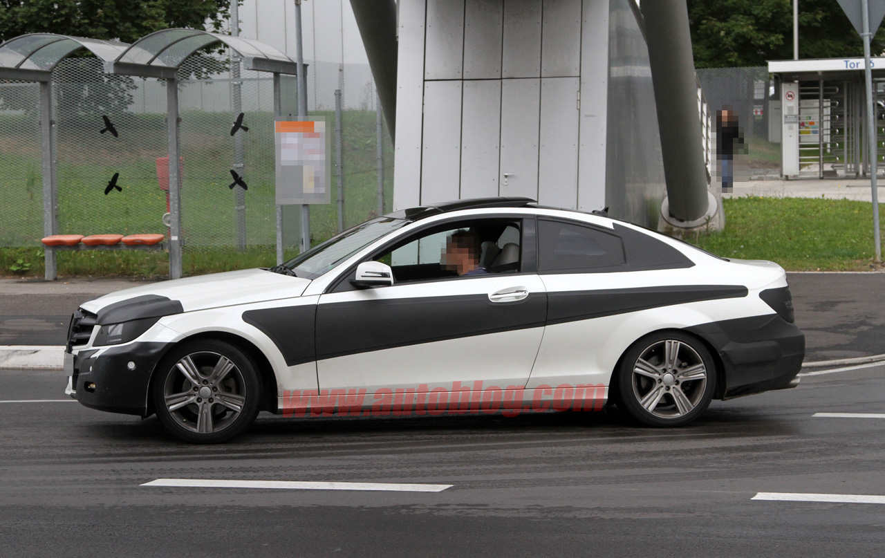  2011 Mercedes C-Class Coupe spied