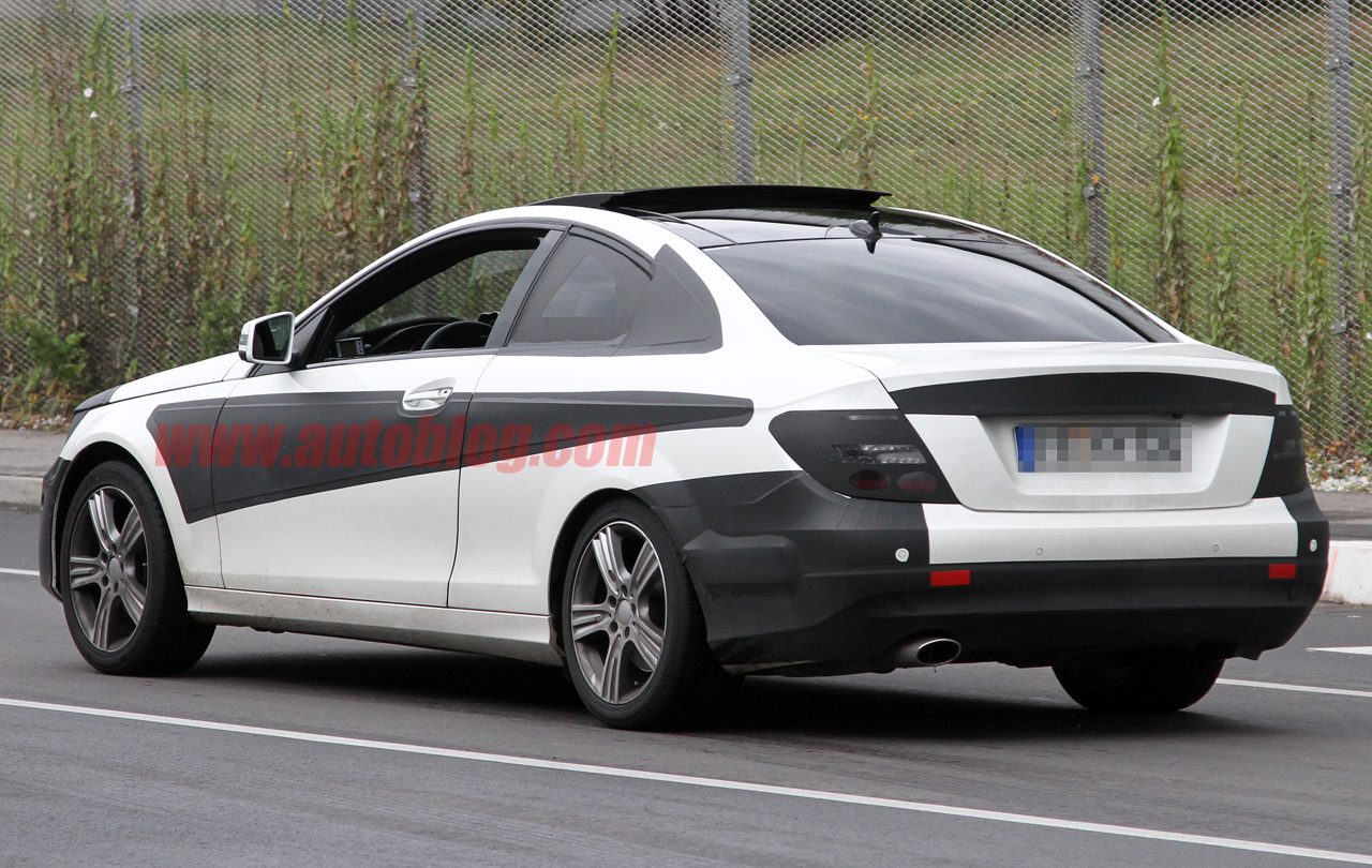 2011 Mercedes C-Class Coupe spied