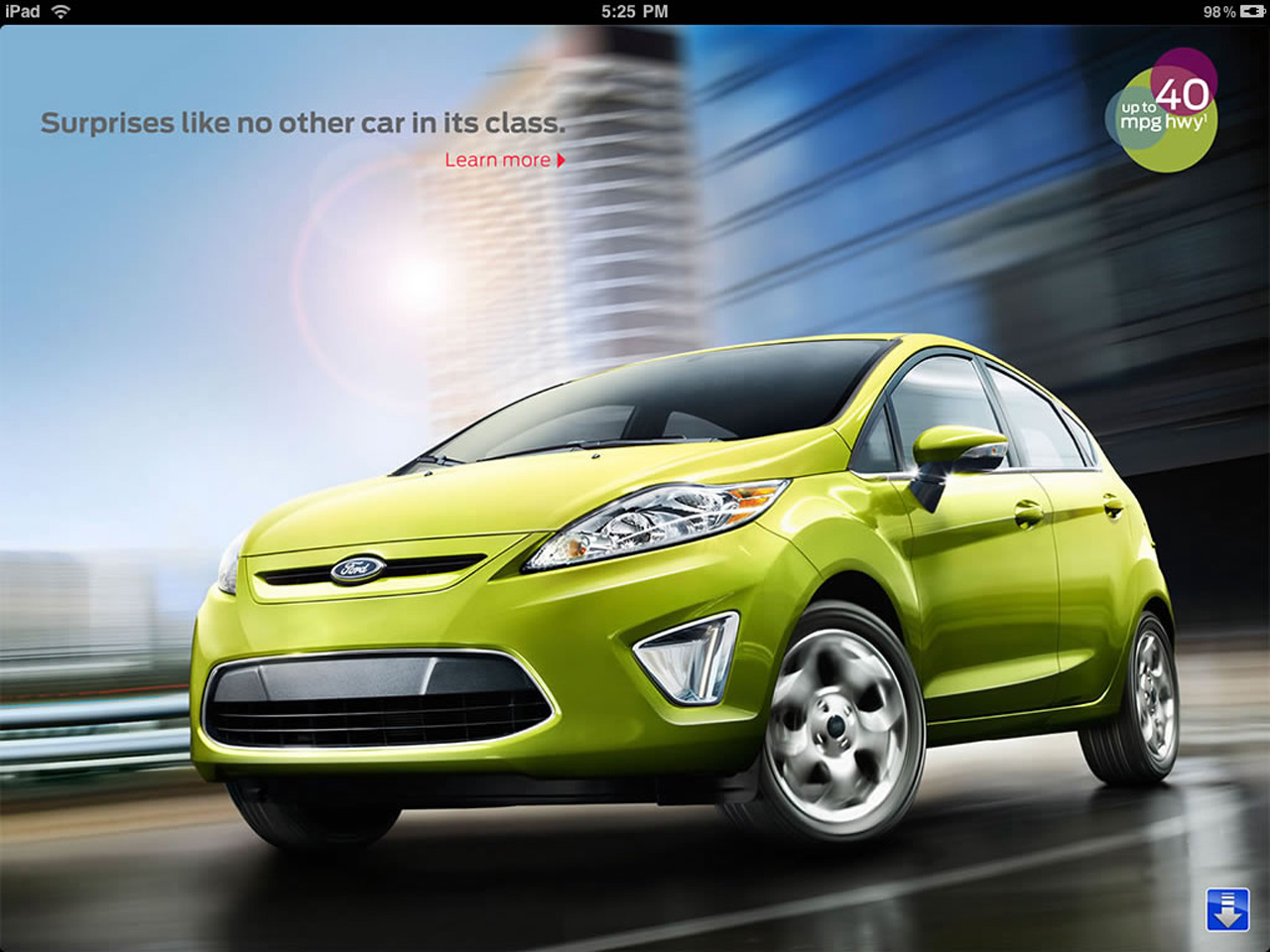 Ford Fiesta iPad app