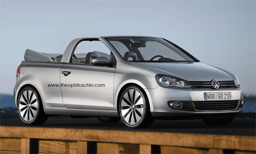 Volkswagen Golf Convertible render