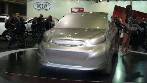 Future Kia Picanto aluminum sculpture