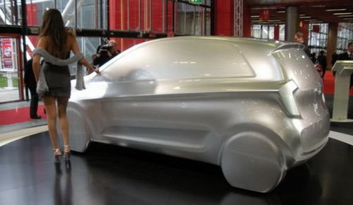 Future Kia Picanto aluminum sculpture