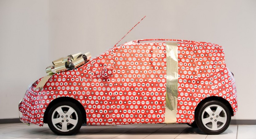 Gift wrapped Chevrolet Spark