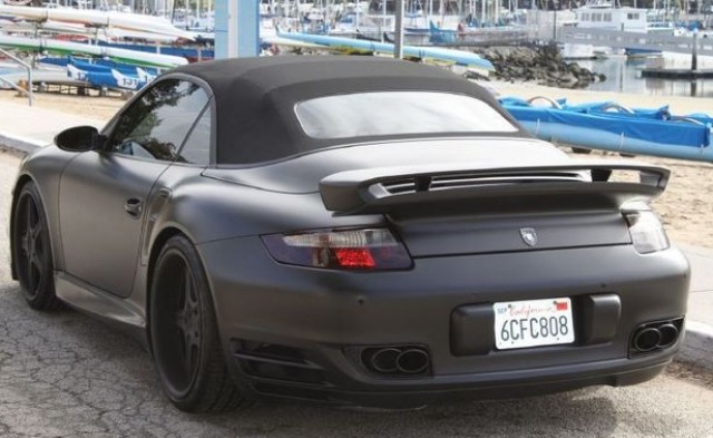 Beckham's Porsche 911 Turbo convertible