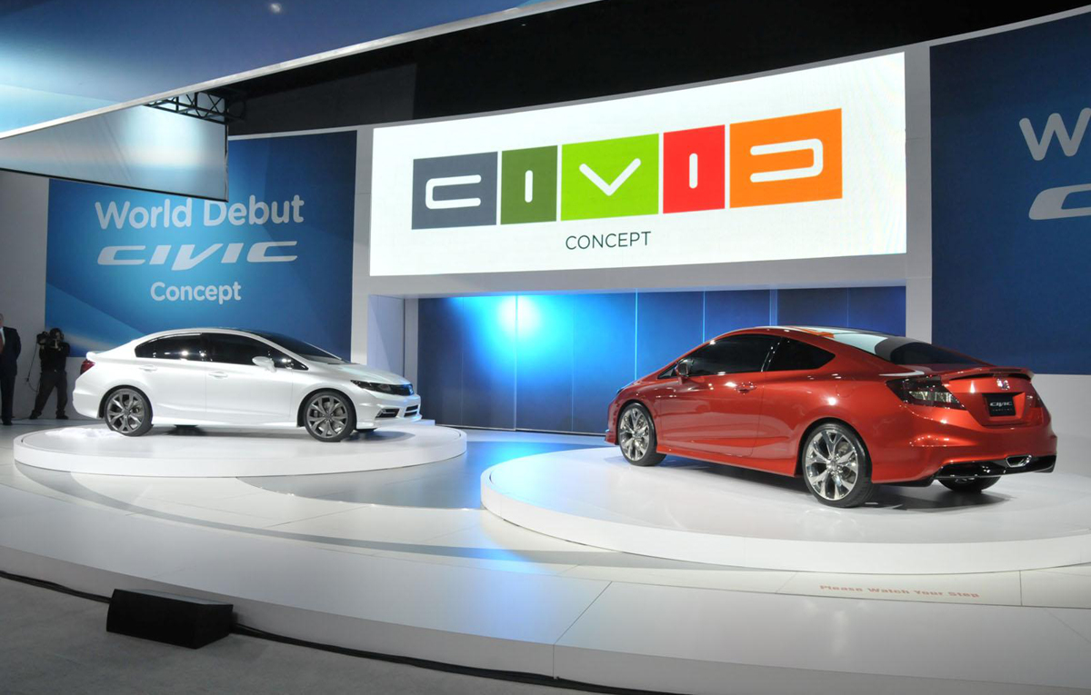 Honda Civic Si Coupe and Civic Sedan concepts