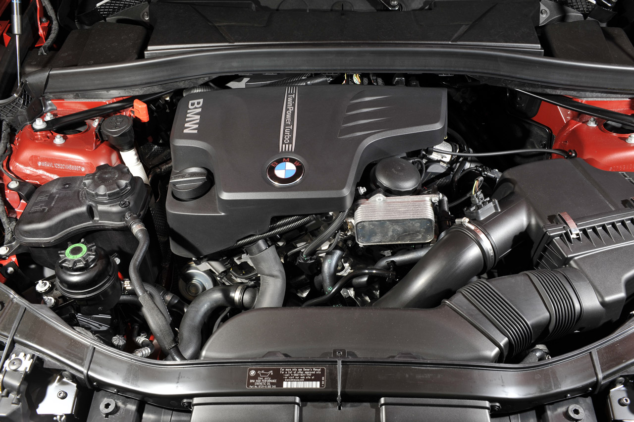 Turbocharged four cylinder BMW engine