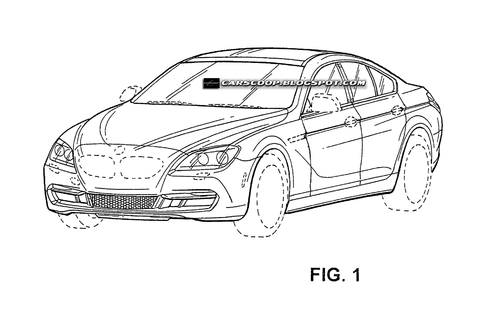 BMW Four Door Coupe Patent Drawings