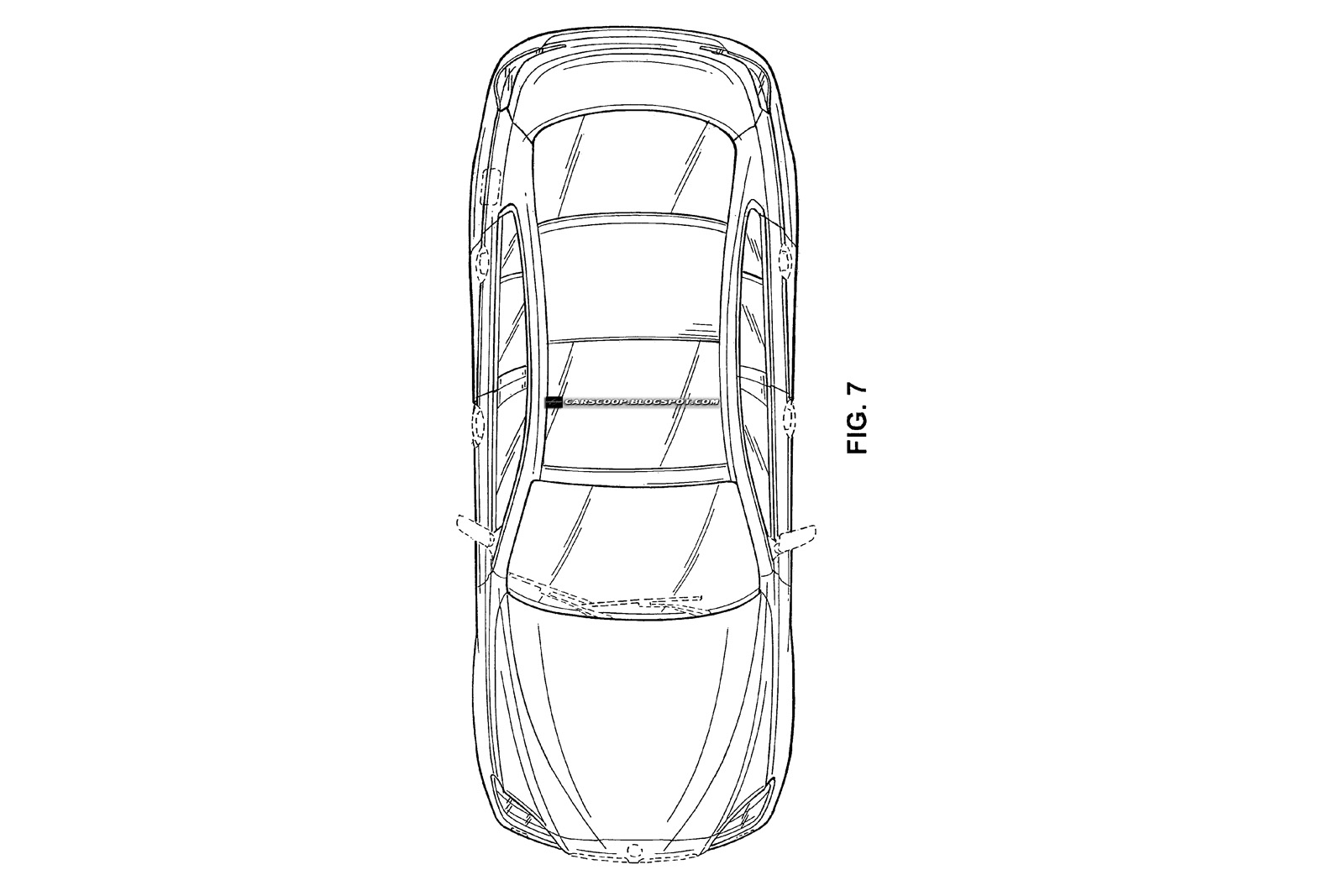BMW Four Door Coupe Patent Drawings