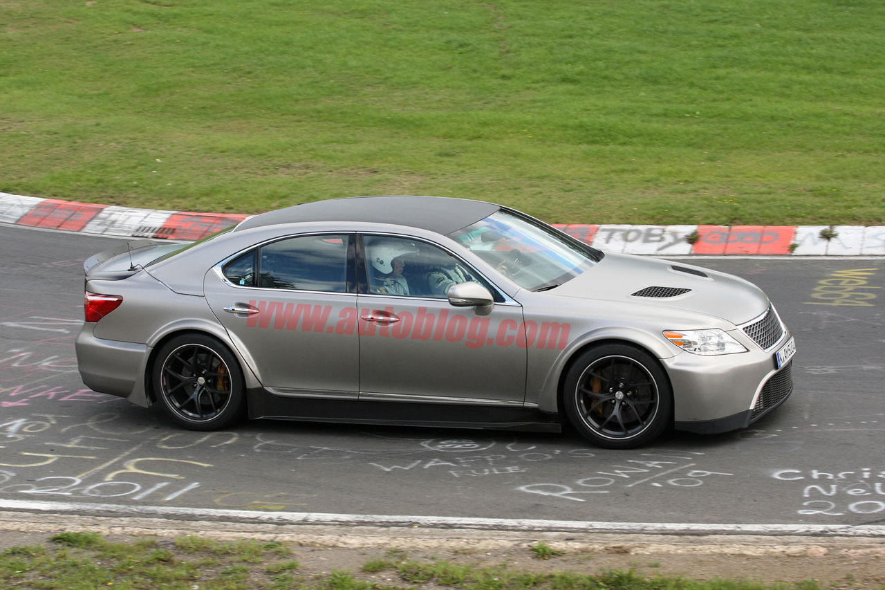 Sporty Lexus LS spotted round the Nurburgring