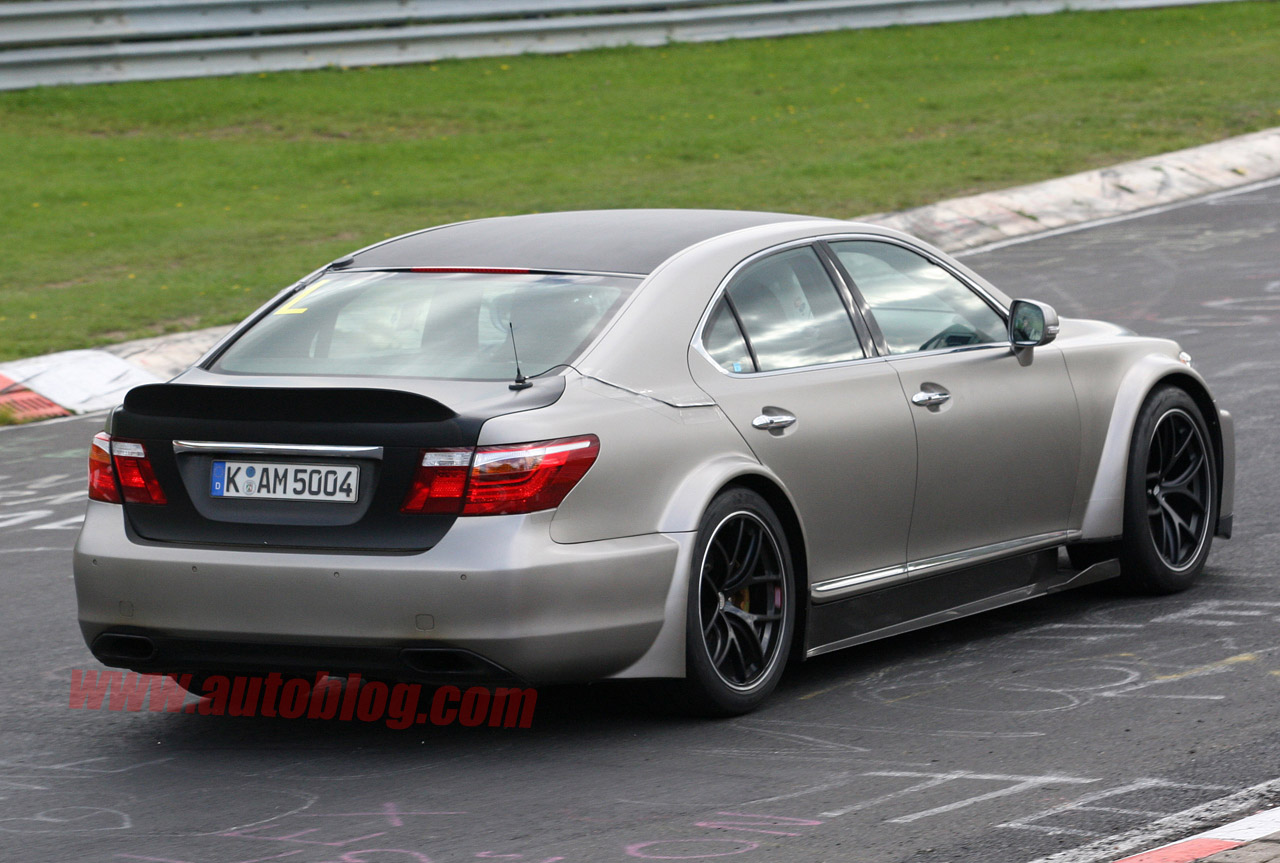 Sporty Lexus LS spotted round the Nurburgring