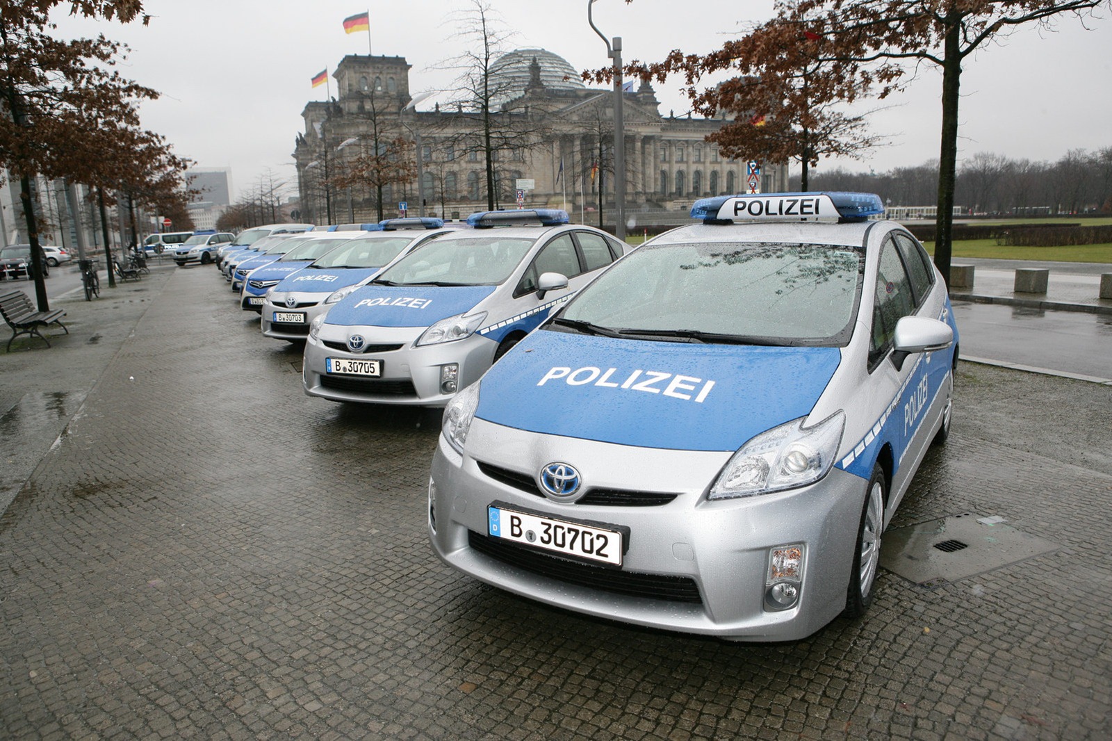 Berlin police green car fleet