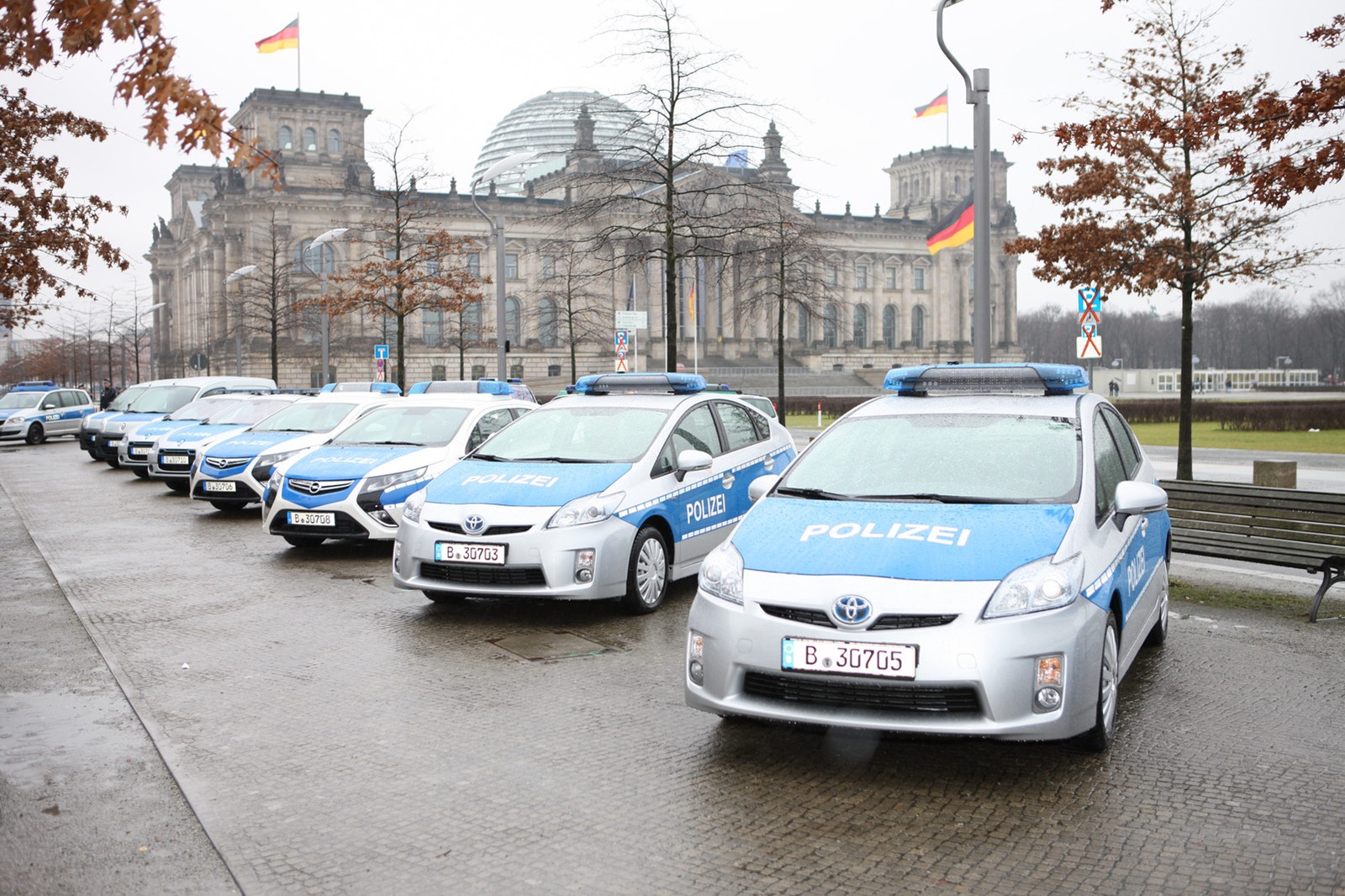 Berlin police green car fleet
