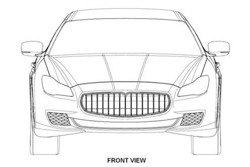 2014 Maserati Quattroporte patent drawings