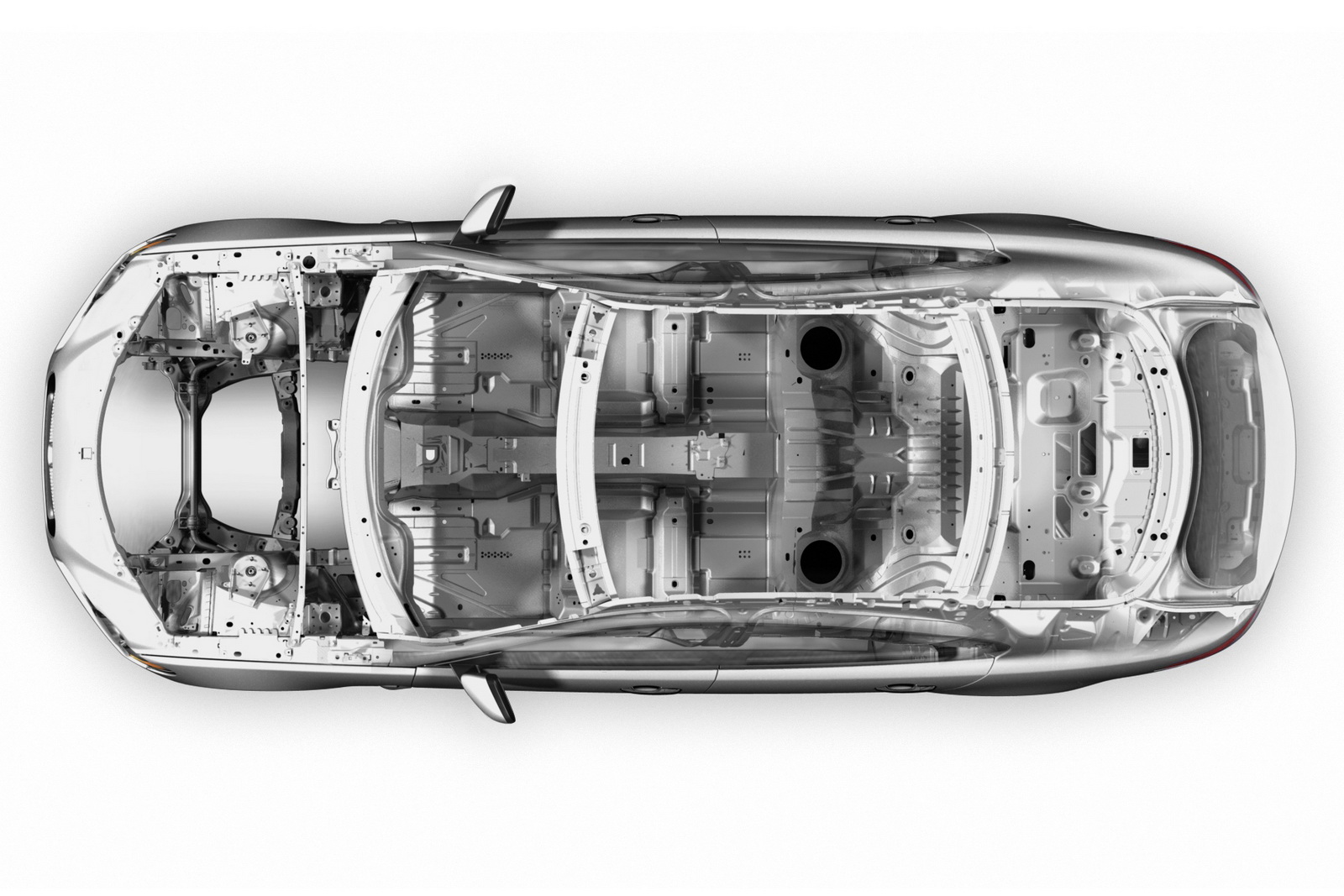 Jaguar XF aluminum monocoque