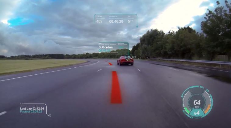 Jaguar and Land Rover virtual windscreen