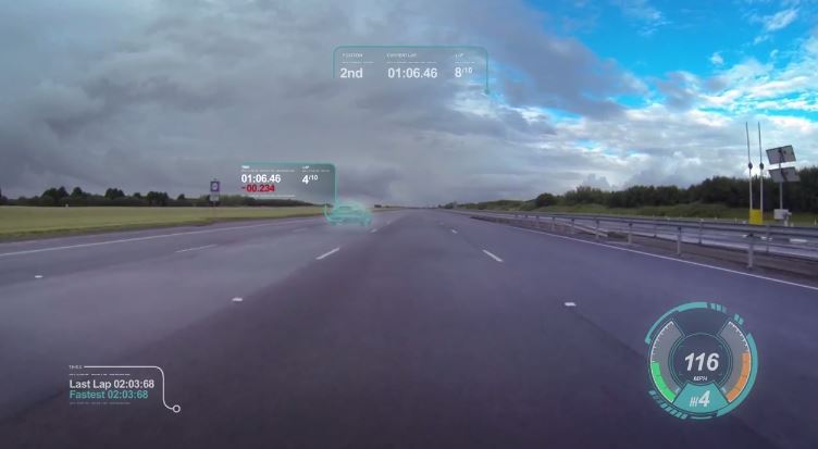 Jaguar and Land Rover virtual windscreen Jaguar and Land Rover virtual windscreen