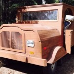 Wooden Toyota pickup