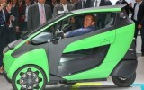 Arnold Schwarzenegger Behind Toyota i-Road Concept