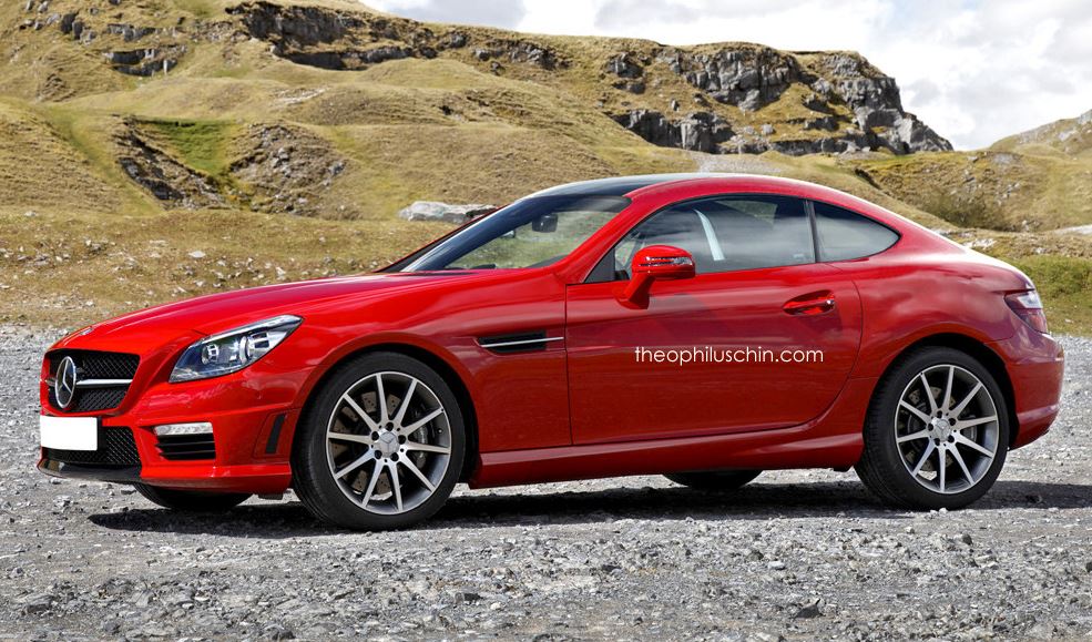 Mercedes-Benz SLK Coupe Rendering
